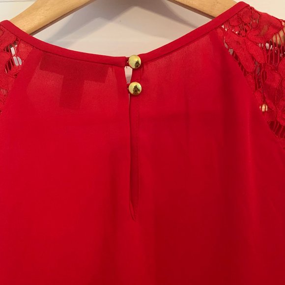 J. Crew Sleeveless Top with Lacy Shoulders - Picture 5 of 11